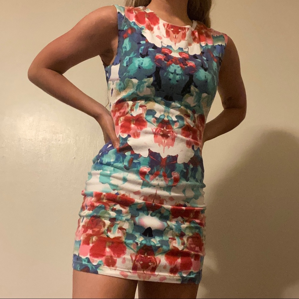 Estam Floral Mini Dress